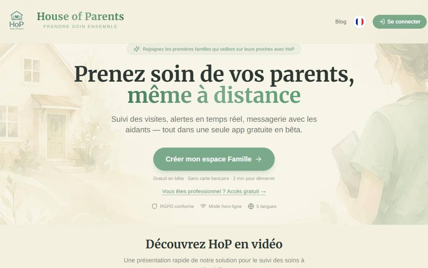 Aperçu du site House of Parents