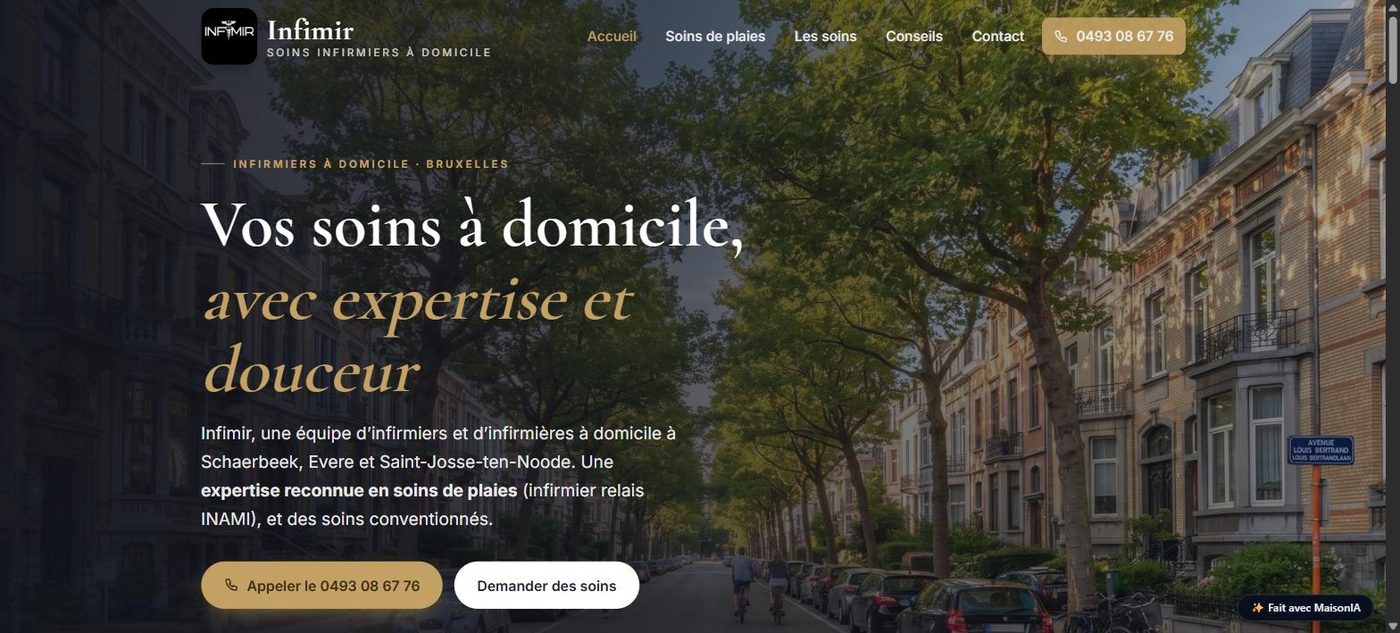 Aperçu du site Infimir
