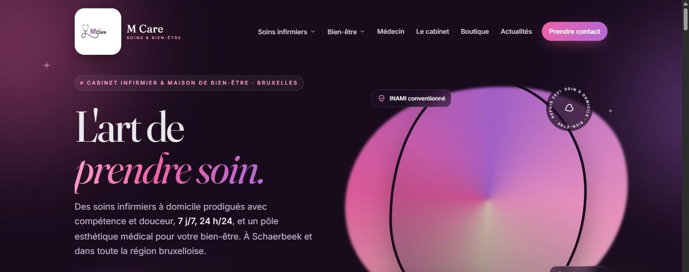 Aperçu du site M Care