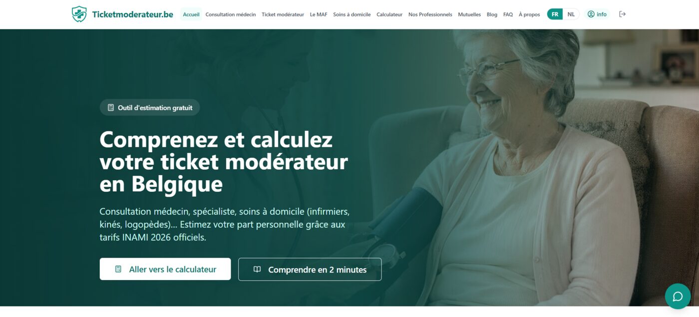 Aperçu du site Ticket Modérateur